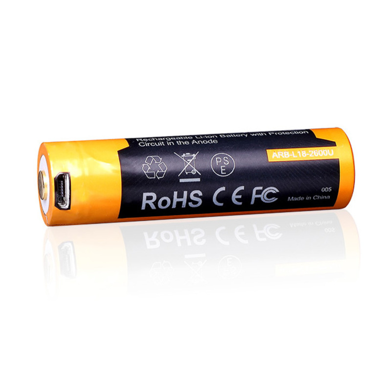 Fenix Dobíjecí USB baterie 18650 2600mAh - Li-ion