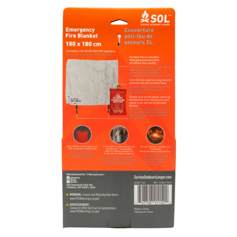SOL® Protipožární deka XL