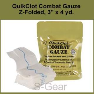Quikclot combat gauze Z-FOLDED